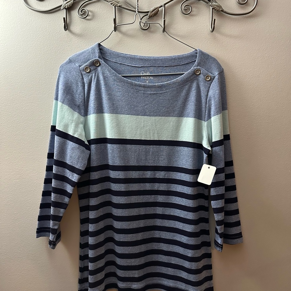 Croft & Barrow Women's Striped Top size M